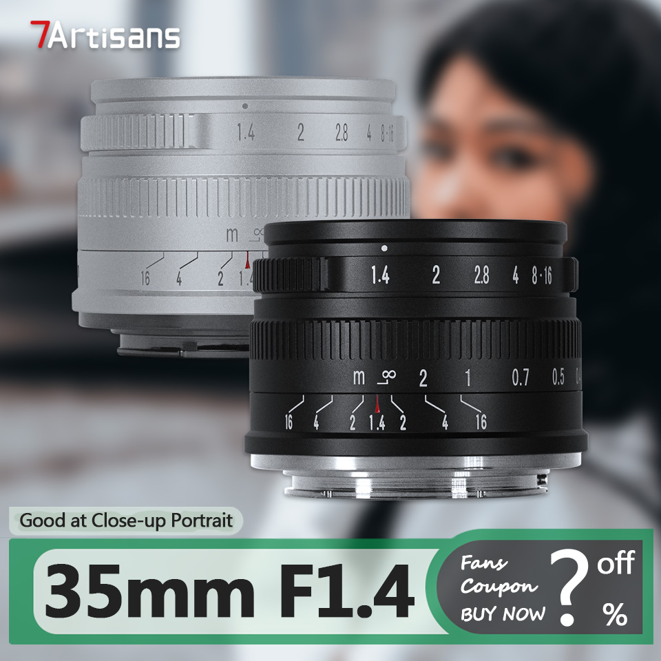 Film Camera 35Mm - 7artisans APS-C 35mm F1.4 Geniş Diyafram